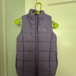 Puma Kids Purple Puffer Vest